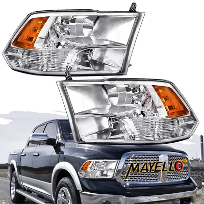 Pair New Headlights For 09-18 Ram 1500 2500 3500 Base ST SLT SXT TRX Big Horn - Image 1 of 4
