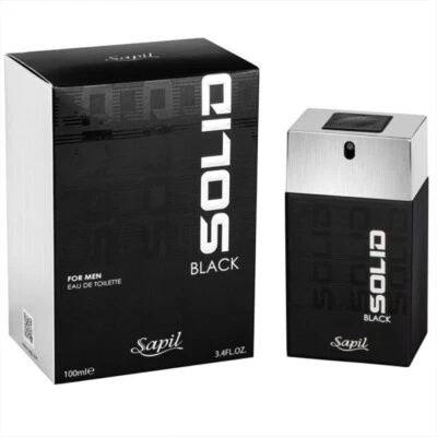 Sapil Solid Black Eau De Toilette Perfume for Men - 100 ml - Image 1 of 3