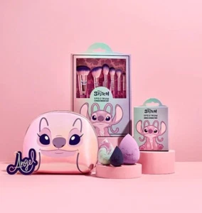 Spectrum Disney Stitch ANGEL Collection Makeup Brushes Bag Sponges Brand New - Picture 1 of 1