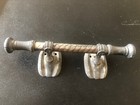 Antique Victorian Casket Handle Marked Ornate Metal Gothic Funeral Halloween F2