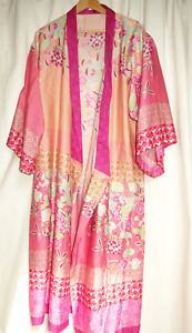 BASSETTI bunter Kimono in fröhlichen Farben - Rot, Orange, lila, neuwertig L/XL