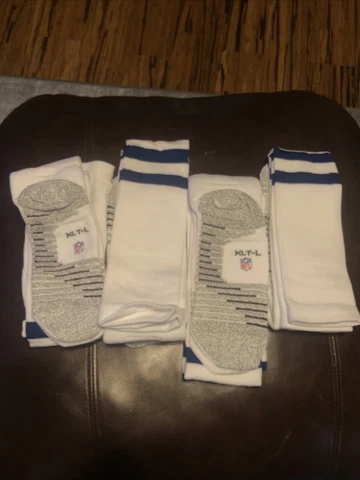 NEW Nike Grip Indianapolis Colts NFL Football Team Issued Game Socks Size XLT Cover