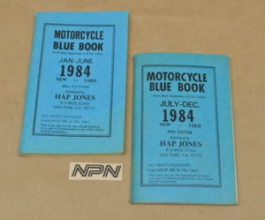Vintage 1984 Hap Jones Motorcycle Blue Book Lot 48th & 49th Edition Guides - Picture 1 of 7