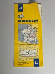 Michelin Map, No 73 of Clermont-Ferrand-Lyon, France. 1970's-80's - Picture 1 of 1