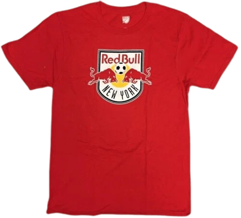 New York Red Bulls MLS Men's Logo Graphic Crew Neck T-Shirt Red Cover