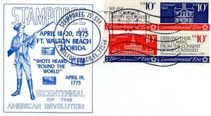 BICENTENNIAL OF THE AMERICAN REVOLUTION,  FT WALTON BEACH, FL  1975  FDC18187 - Picture 1 of 1
