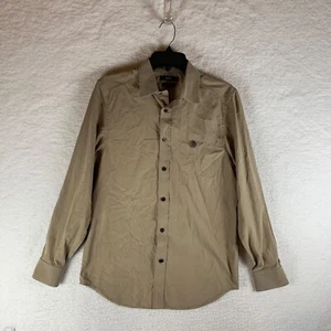 DIESEL Men's Slim Fit Casual Long Sleeve Khaki Button Up Cotton Shirt Size XS - Picture 1 of 10