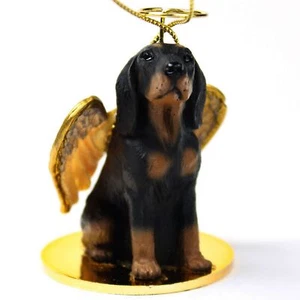 Coonhound Ornament Angel Figurine Hand Painted - Picture 1 of 1
