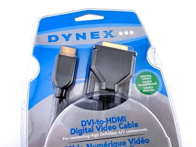 Dynex DVI-to-HDMI Digital Video Cable DX-AV011 6 Feet (1.8 meters) - Image 1 of 3