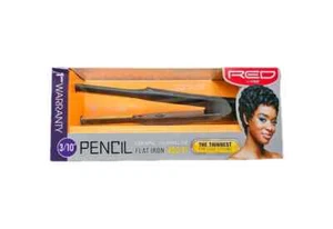 Red By Kiss 3/10 Pencil Ceramic Tourmaline Flat Iron - Picture 1 of 4