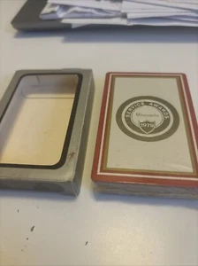 Vintage 1979 Monsanto Service Awards Red/Gold Playing Cards-Sealed Deck &Box USA - Picture 1 of 12