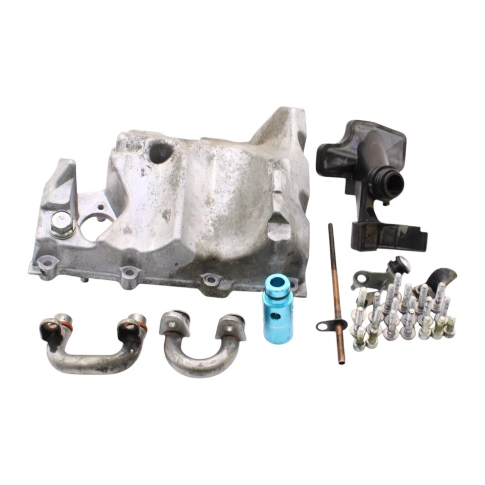 Yamaha YZF R6 2008-2016 cárter de aceite motor cubierta inferior stock plateado Foto 1 de 4