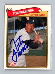 1989 Swell Baseball Greats #76 Tito Francona In Person AUTO