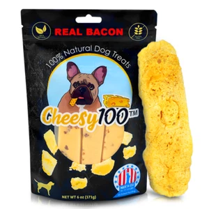 Cheesy100, Yak Cheese Himalayan Dog Chews Alternative, BACON, 6 oz, 3 Sticks - Picture 1 of 14