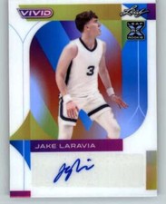 2022-23 Leaf Vivid Autographs White #BA-JL1 Jake Laravia XRC Rookie AUTO 25/25