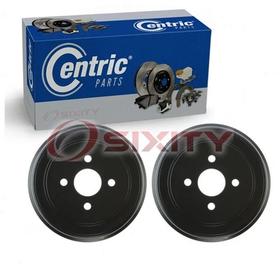 2 pc Centric Rear Brake Drums for 2005-2008 Chevrolet Cobalt Braking iu - Image 1 of 4