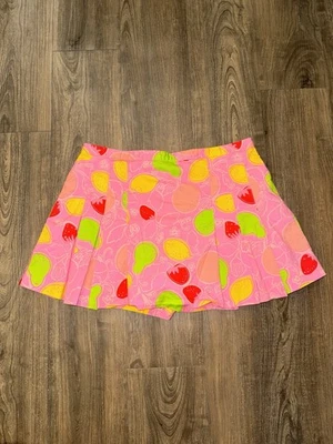Falda plisada vintage Lilly Pulitzer rosa fruta - talla 4 Foto 1 de 3