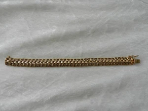 Ancienne gourmette bracelet vintage plaqué or MURAT - Bild 1 von 8