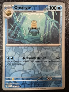 Omanyte - 138/165 Holograma Inverso Poco Común SV: Escarlata y Violeta 151 Casi Nuevo - Imagen 1 de 2