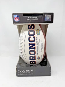 Denver Broncos 2016 Super Bowl NFL Football volle Größe gesticktes Logo - Stift Inc - Bild 1 von 5