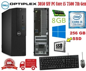 Dell OptiPlex 3050 SFF PC Core i5 7500 7. Gen 8GB RAM 256GB SSD Windows 10 Pro - Bild 1 von 6