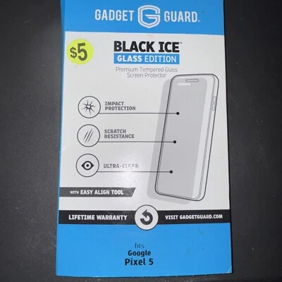 Gadget Guard Black Ice Glass Edition Screen Protector for Google Pixel 5 - Image 1 of 3