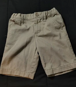Boy Size 5 Cherokee Brown Tan Shorts Preowned - Picture 1 of 6