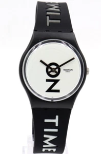 Nuevo Reloj Swiss Swatch Originals ALWAYS THERE Silicona Negro 34mm GB328 $75 - Imagen 1 de 5