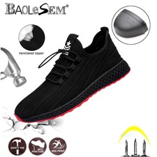 S3 Sicherheitsschuhe Arbeitsschuhe Stahlkappe Leicht Sportliche Atmungsaktiv Neu