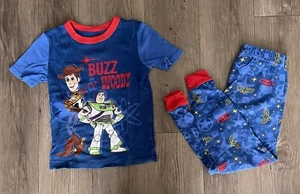 Toy Story Woody & Buzz 2 Piece Pajama Set Size 7 - Picture 1 of 6