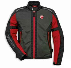 Ducati New Mesh Mens Motorcycle Textile Motorbike Racing Cordura Biker Jacket - Picture 1 of 6