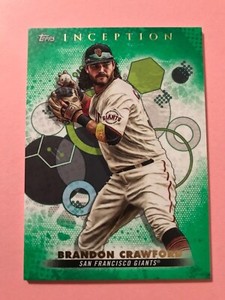 BRANDON CRAWFORD #26 GREEN PARALLEL 2022 TOPPS INCEPTION