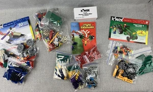 LOTE surtido de piezas de construcción K'Nex bloques de ladrillos bloques neumáticos casi 2 libras. Con folletos - Imagen 1 de 4