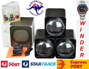  Boxy FIBRA DE CARBONO LOOK Elegante Ladrillo Triple Enrollador de Reloj Automático: 3FCF-3B  - Imagen 1 de 4