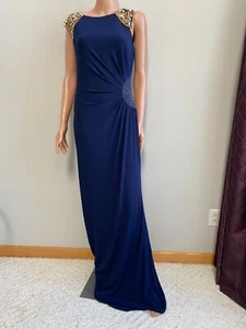JS COLLECTIONS - Cocktailkleid (Größe 8, marineblau) NEU ohne Etikett - Bild 1 von 3