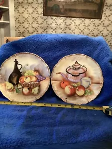 Handbemalte japanische Sammelteller aus Porzellan, mit Obst.. - Bild 1 von 5