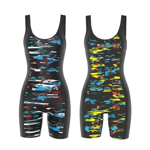 Women Swimming Costume One Piece Bra Padded Support Cups Boyleg Swimsuit Sikma - Picture 1 of 13