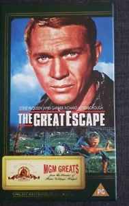 The Great Escape Video VHS, New Still Sealed 1997, Steve McQueen -MGM GREATS - Picture 1 of 4