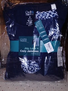 NEW! Croft & Barrow Joy, Love+ Cozy L/S Polar Bear sleepwear pajama Set XS ~blue - Picture 1 of 5