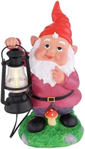 Lampada solare a LED da giardino a forma di gnomo, per esterni, divertente e dec - Foto 1 di 1