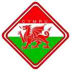 Cymru Wales Welsh Aluminium Car Sign Fantastic Souvenir With Suckers