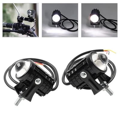 2X Headlight Driving Spot Light Fog Lamp White Hi-Lo Beam Motorcycle UTV ATV - Image 1 of 4