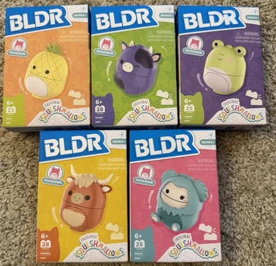 Paquete de 5 juegos de construcción BLDR Squishmallows Squishbrik serie 1 nuevos en caja Foto 1 de 4