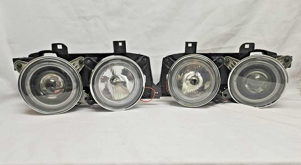 FAROS PROYECTOR NEGRO TODO TRANSPARENTE BMW E34 89-96 525i 530i serie 5 Foto 1 de 4