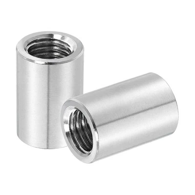 2 Stück 304 Edelstahl M16x2 mm Runde Überwurfmuttern, 0,94x1,18 Zoll (ODxH) - Bild 1 von 4