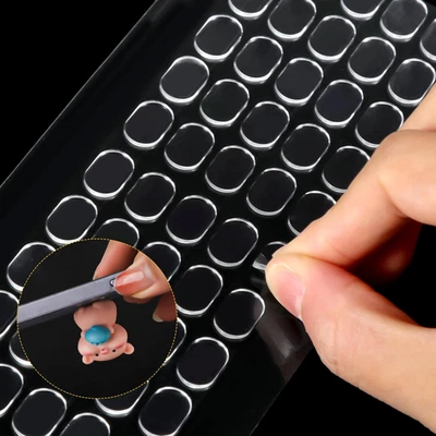 300 Pezzi Mastice Appiccicoso Trasparente, Rimovibile Mastice Colla Gel Punti Ad - Immagine 1 di 4