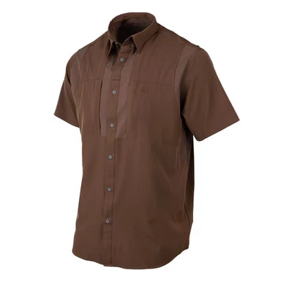 Beretta TKAD Flex Short Sleeve Shirt, Dark Earth, XL, UPF 50 (LU951T233408A5XL) - Image 1 of 2