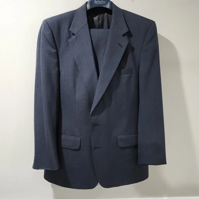 Conjunto de traje vintage Burberrys blazer abrigo deportivo pantalones para hombre 44/36x28 USA Union Foto 1 de 4