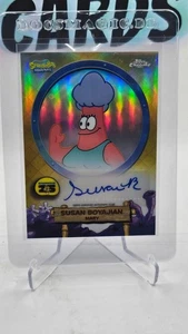 2025 TOPPS SPONGEBOB SCHWAMMKOPF CHROME SUSAN BOYAJIAN MARY AUTO - Picture 1 of 2