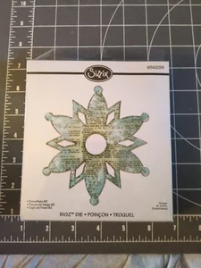 Usado Sizzix Copo de Nieve #2 656298 Bigz Ornamento Scouts Aula Iglesia Invierno NUEVO - Imagen 1 de 6